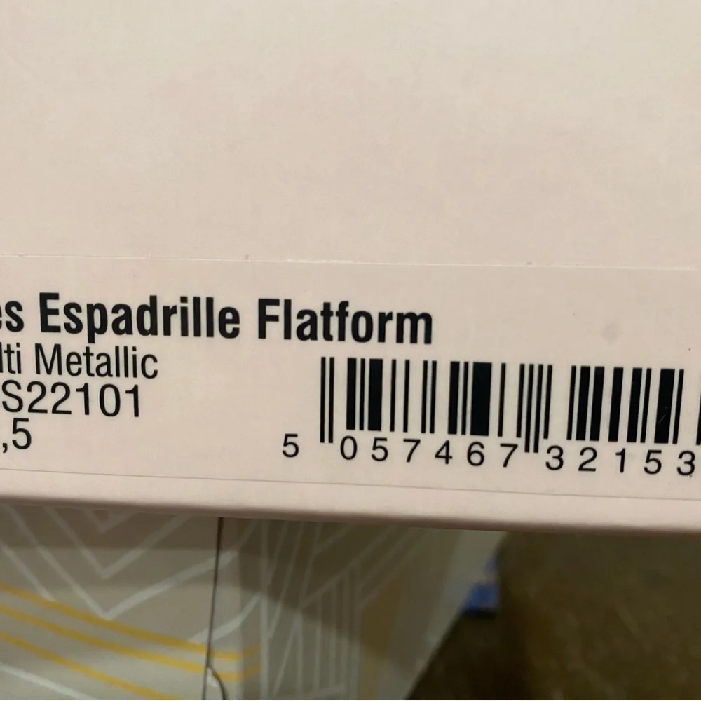 Sophia Webster Wedges Heels Ines Espadrille Metallic Cork Shoes 8 - Picture 12 of 12